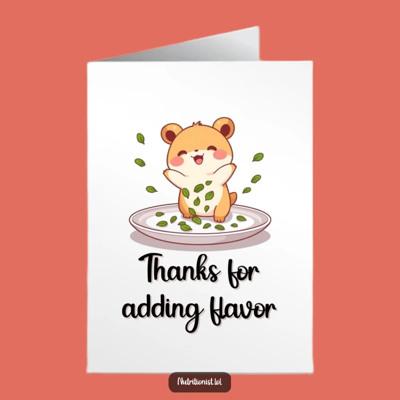 Hilarious Free Printable Thank You Card: Leaf Sprinkling Creature, Funny Downloadable Gift!