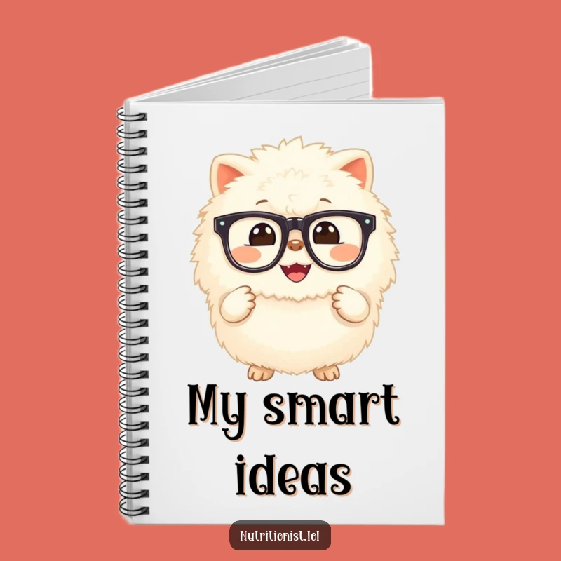 Funny Supplement Creature Notebook: Journal Your Health Journey with a Fluffy Pal