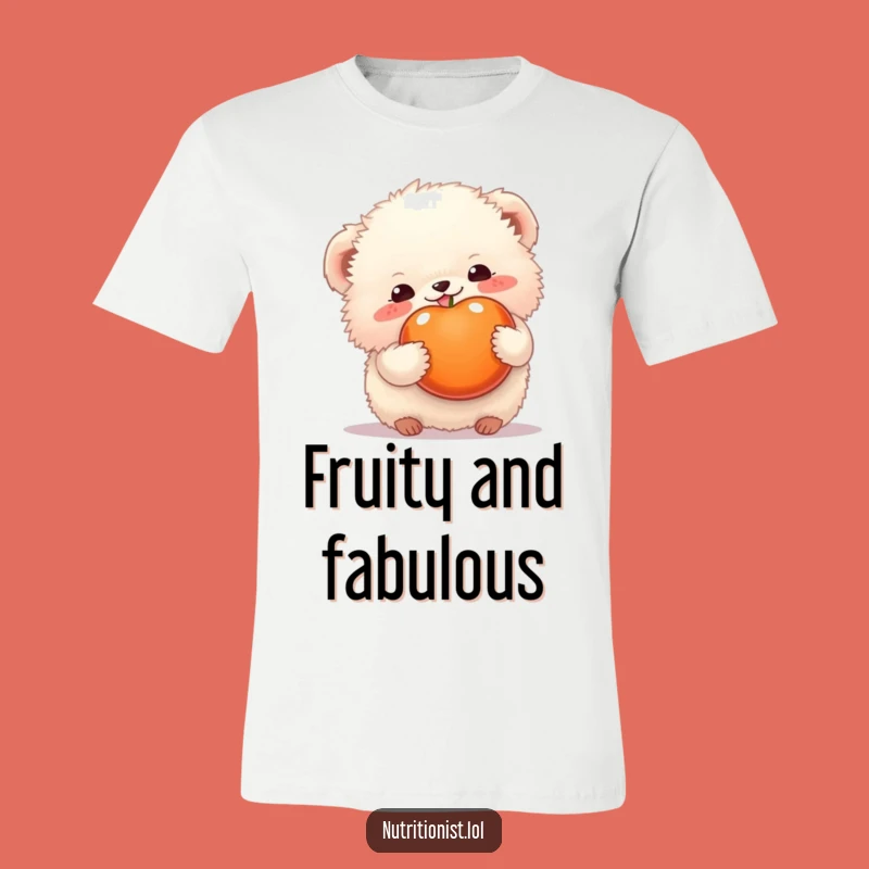 Funny Fluffy Creature Fruit T-Shirt: Taste the Humor in Style