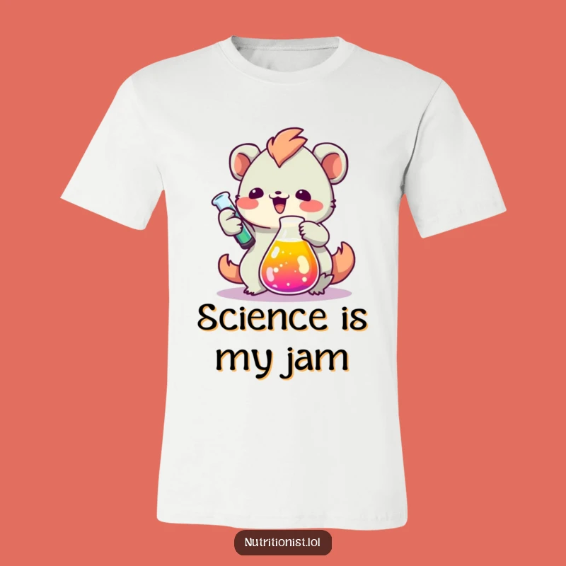 Funny Lab Creature T-Shirt: Enthusiastic Scientist for Casual & Quirky Style