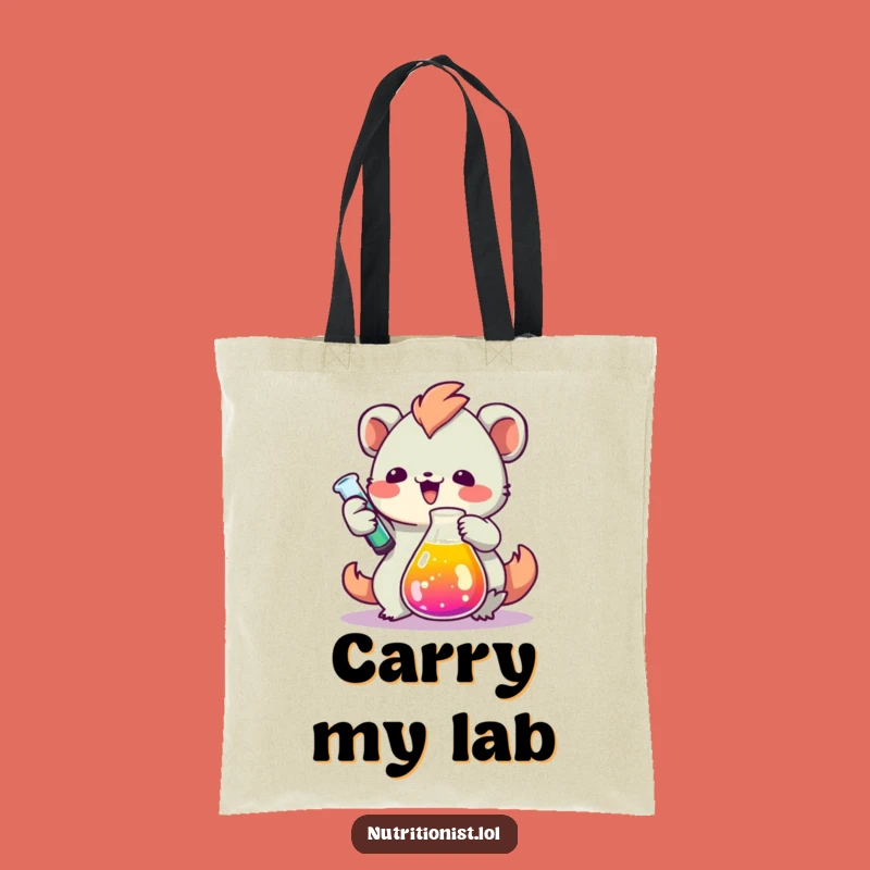 Funny Lab Creature Tote Bag: Carry Your Supplies with Scientific Flair